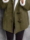 Full Size Cozy Sherpa Lined Toggle Coat with Hood Plus Size - CELIVINE