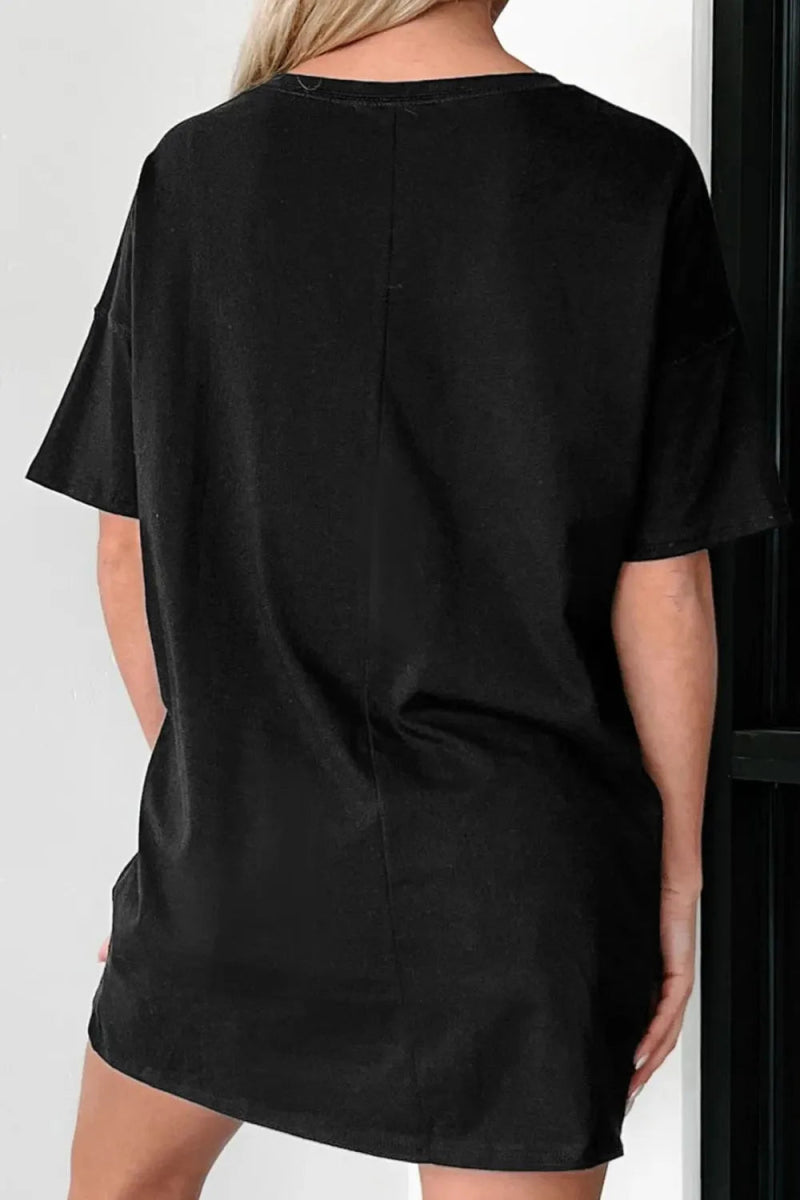 GAME DAY Round Neck Short Sleeve T-Shirt - CELIVINE