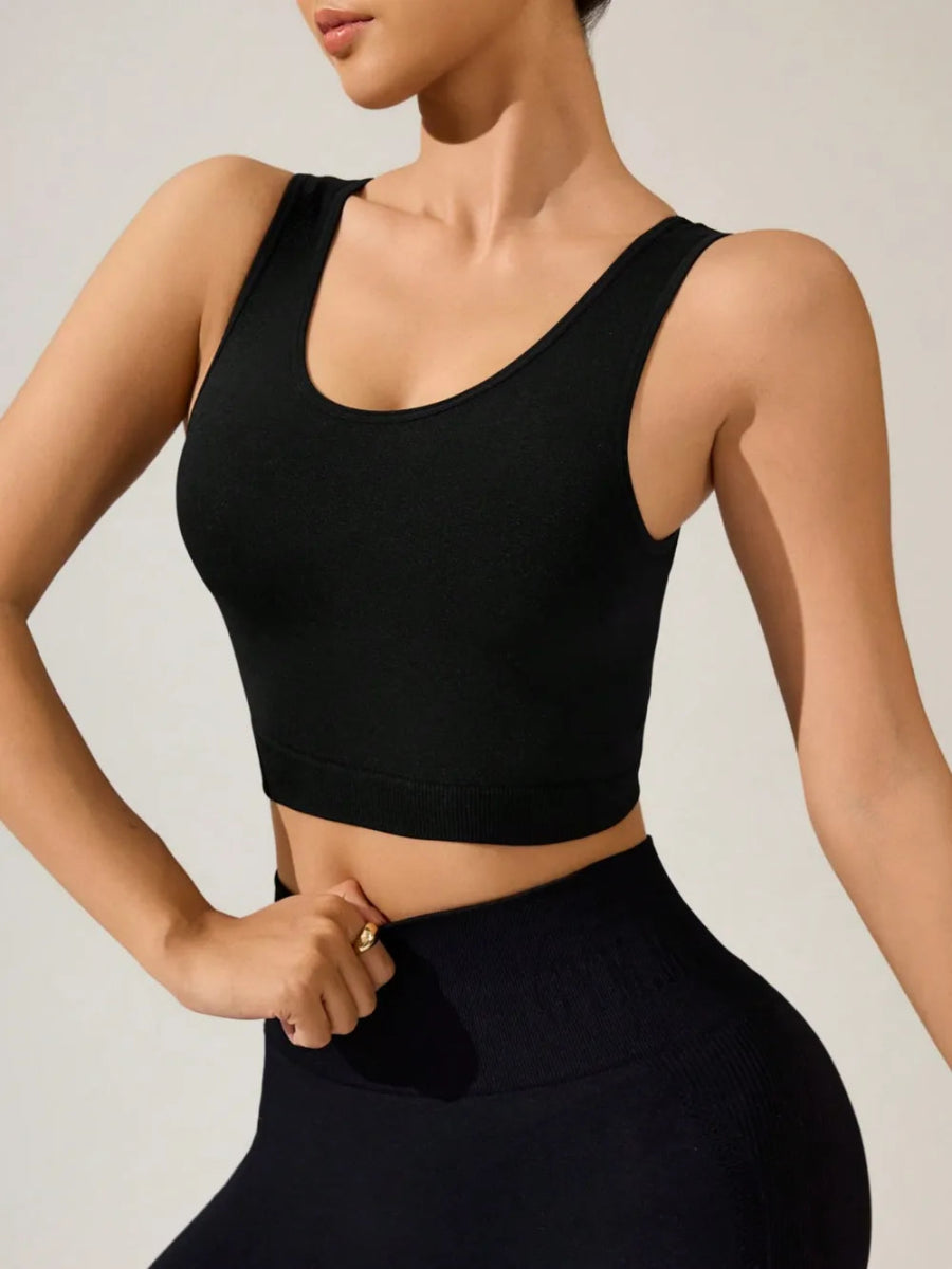 Crisscross Cropped Active Tank - CELIVINE
