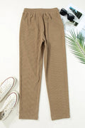 Drawstring Straight Pants with Pockets - CELIVINE