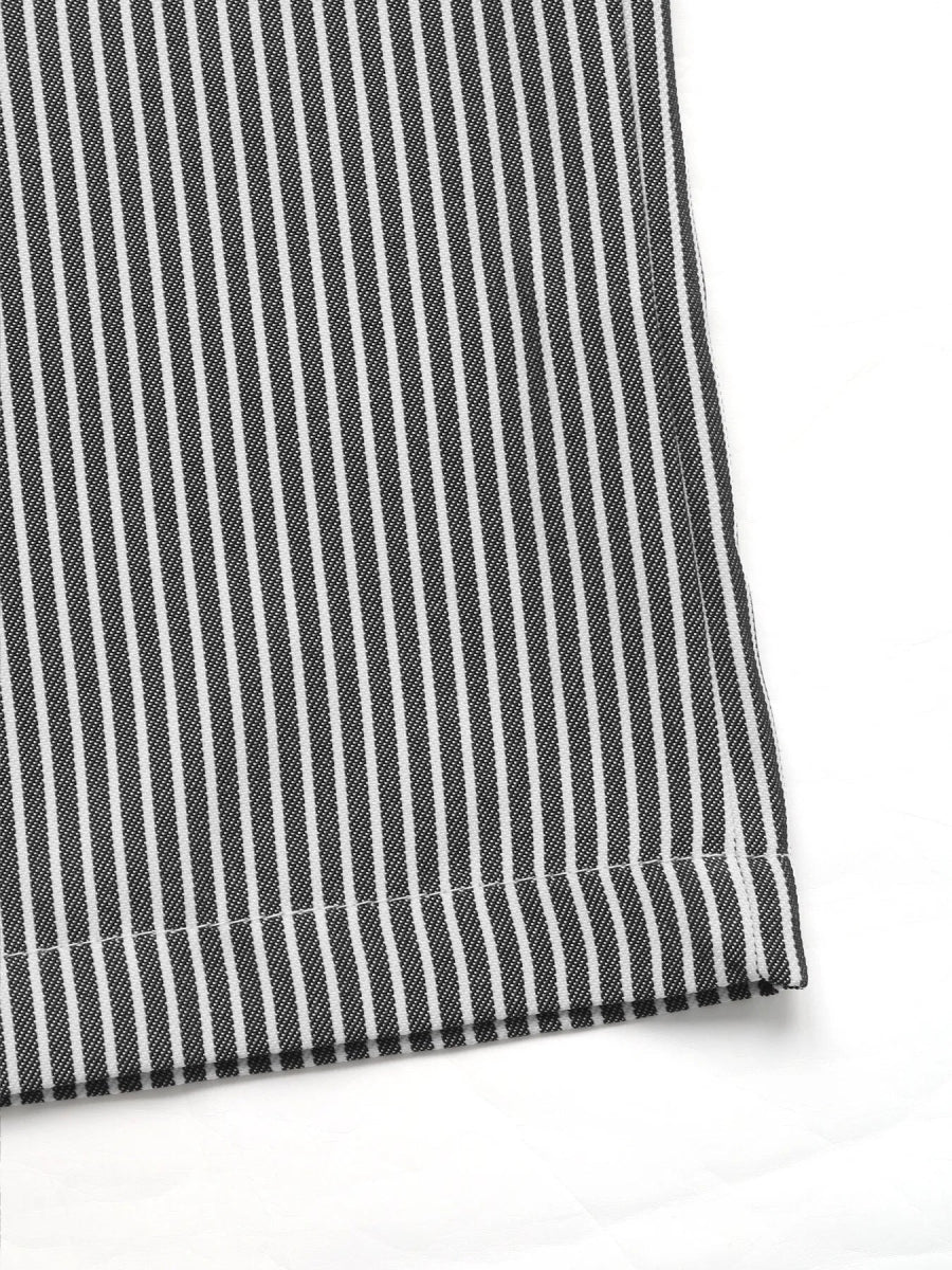 Striped Wide Leg Drawstring Pants - CELIVINE