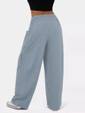 Drawstring Wide Leg Pants - CELIVINE