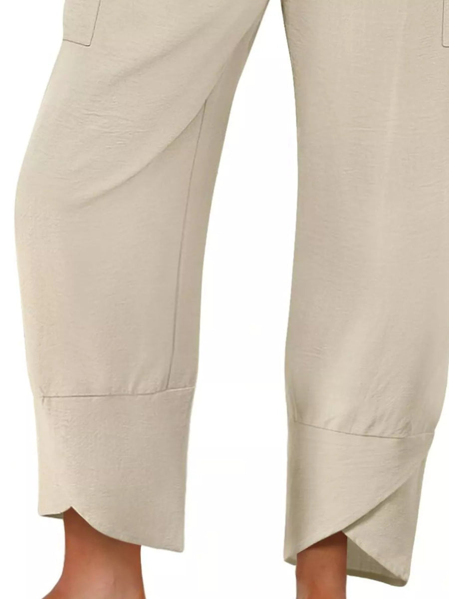 Elastic Waist Pants - CELIVINE