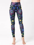Graphic High Waist Active Leggings - CELIVINE