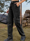 High Waist Cargo Jeans - CELIVINE