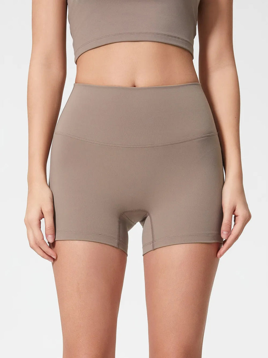 High Waist Active Shorts - CELIVINE