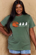 Simply Love Full Size Jack - O' - Lantern Graphic Cotton T-Shirt - CELIVINE
