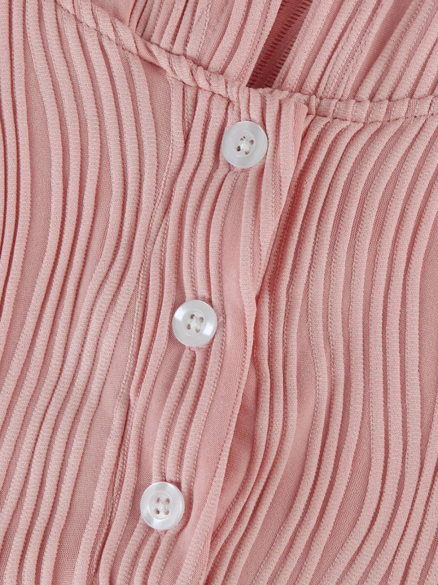 Textured Long Sleeve Hoodie - CELIVINE