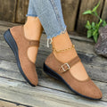 Round Toe Mesh Slip - Ons - CELIVINE