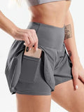 Pocketed High Waist Active Shorts - CELIVINE