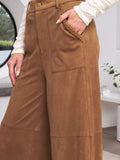 High - Waisted Wide Leg Pants - CELIVINE