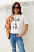 Simply Love Full Size ROCK & ROLL Short Sleeve T-Shirt - CELIVINE