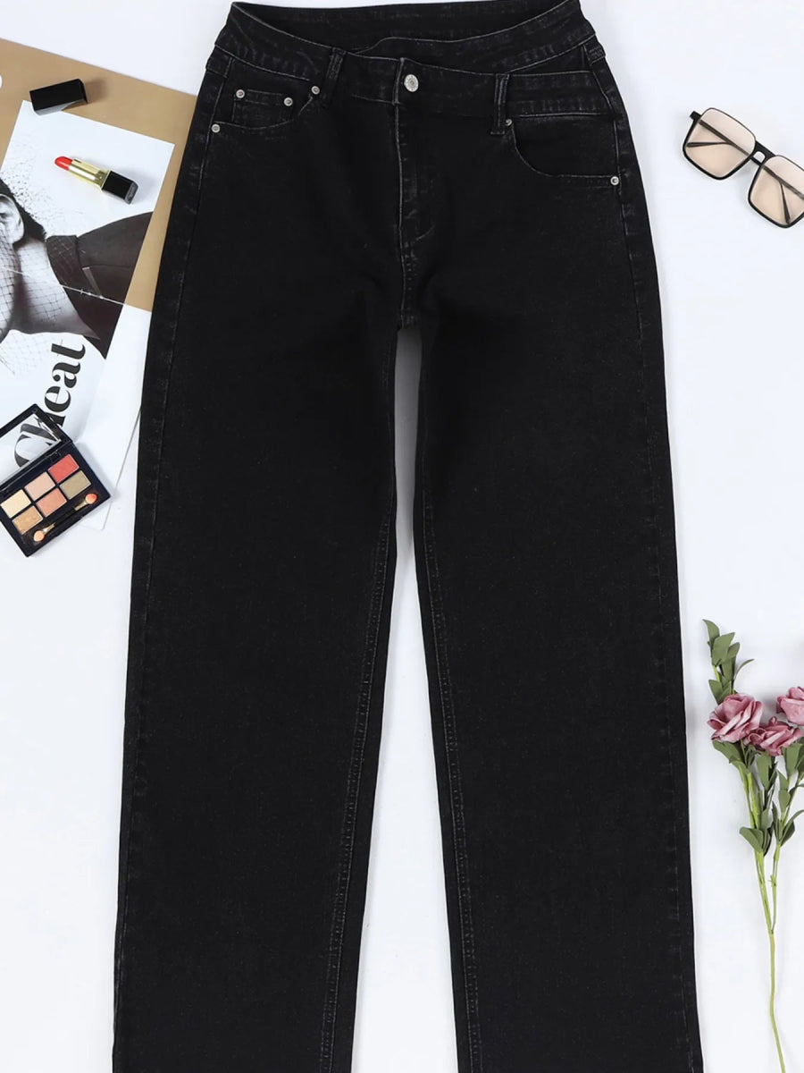 Wide Leg Jeans - CELIVINE