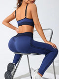 Scoop Neck Cami and High Waist Leggings Active Set - CELIVINE