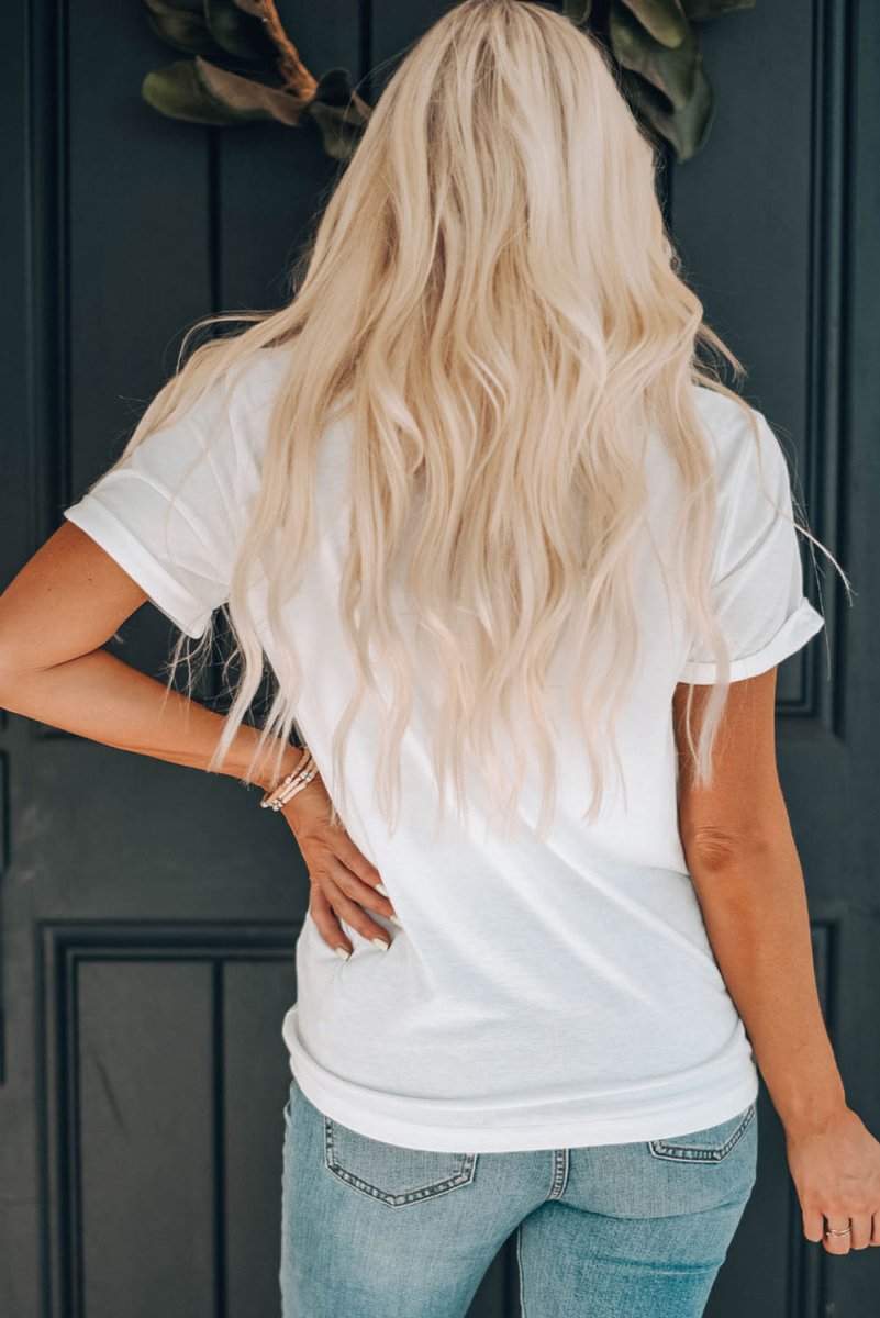 NASHVILLE MUSIC CITY Graphic Round Neck Tee - CELIVINE