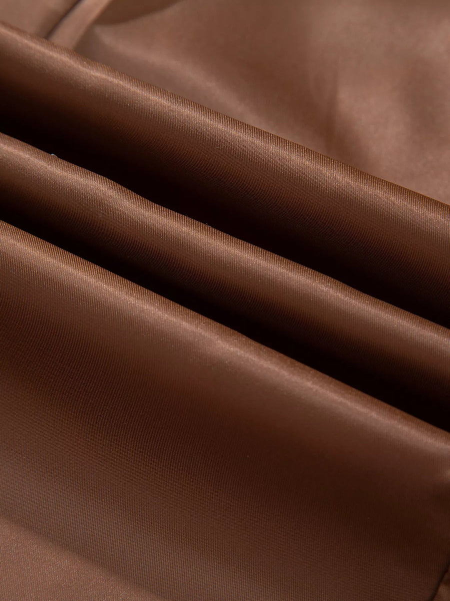 Houndstooth Lapel Collar Blazer - CELIVINE