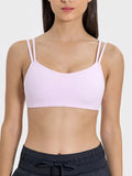 Scoop Neck Double Strap Active Cami - CELIVINE