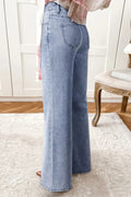 High - Waisted Wide Leg Flare Jeans - CELIVINE