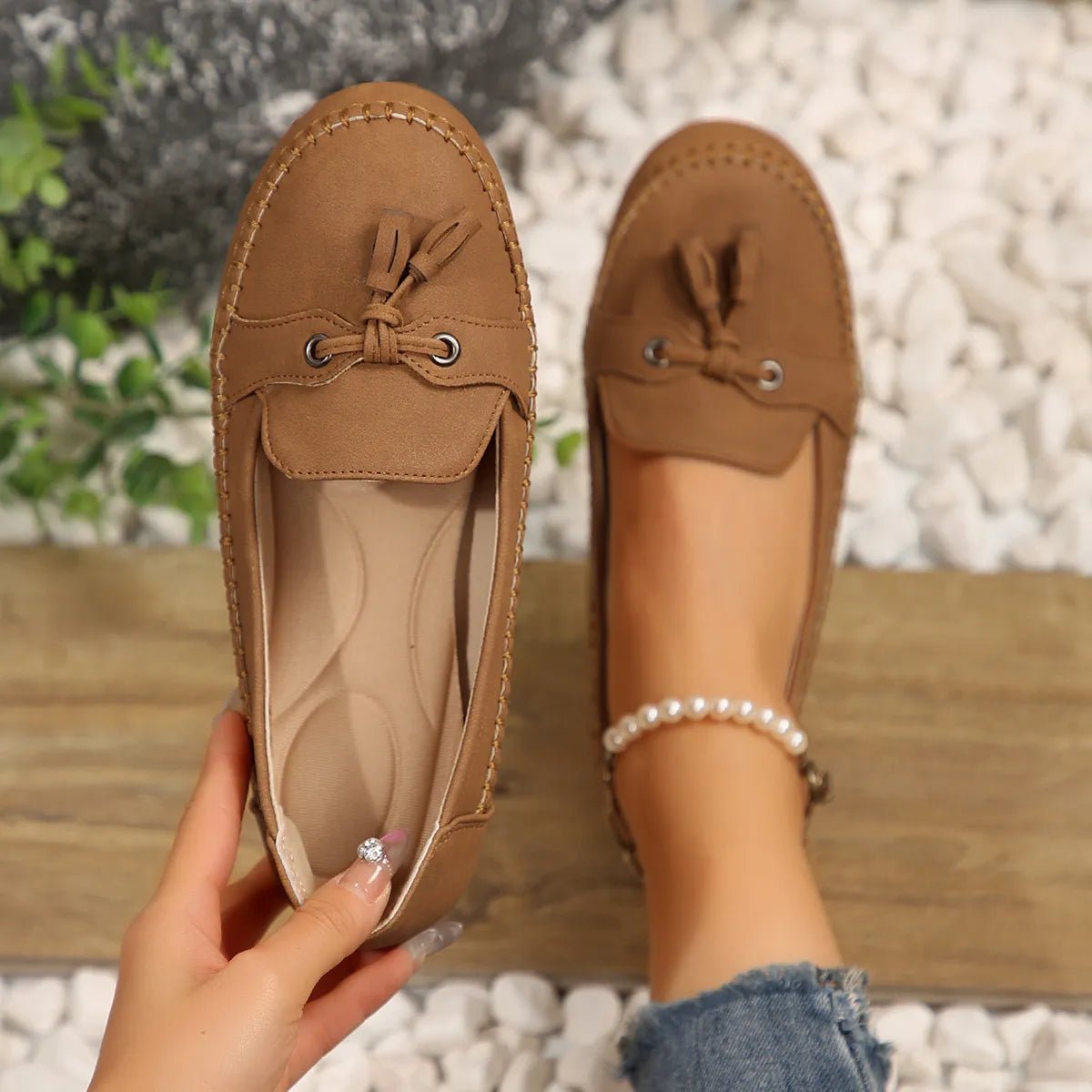 Round Toe Flat Slip - Ons - CELIVINE