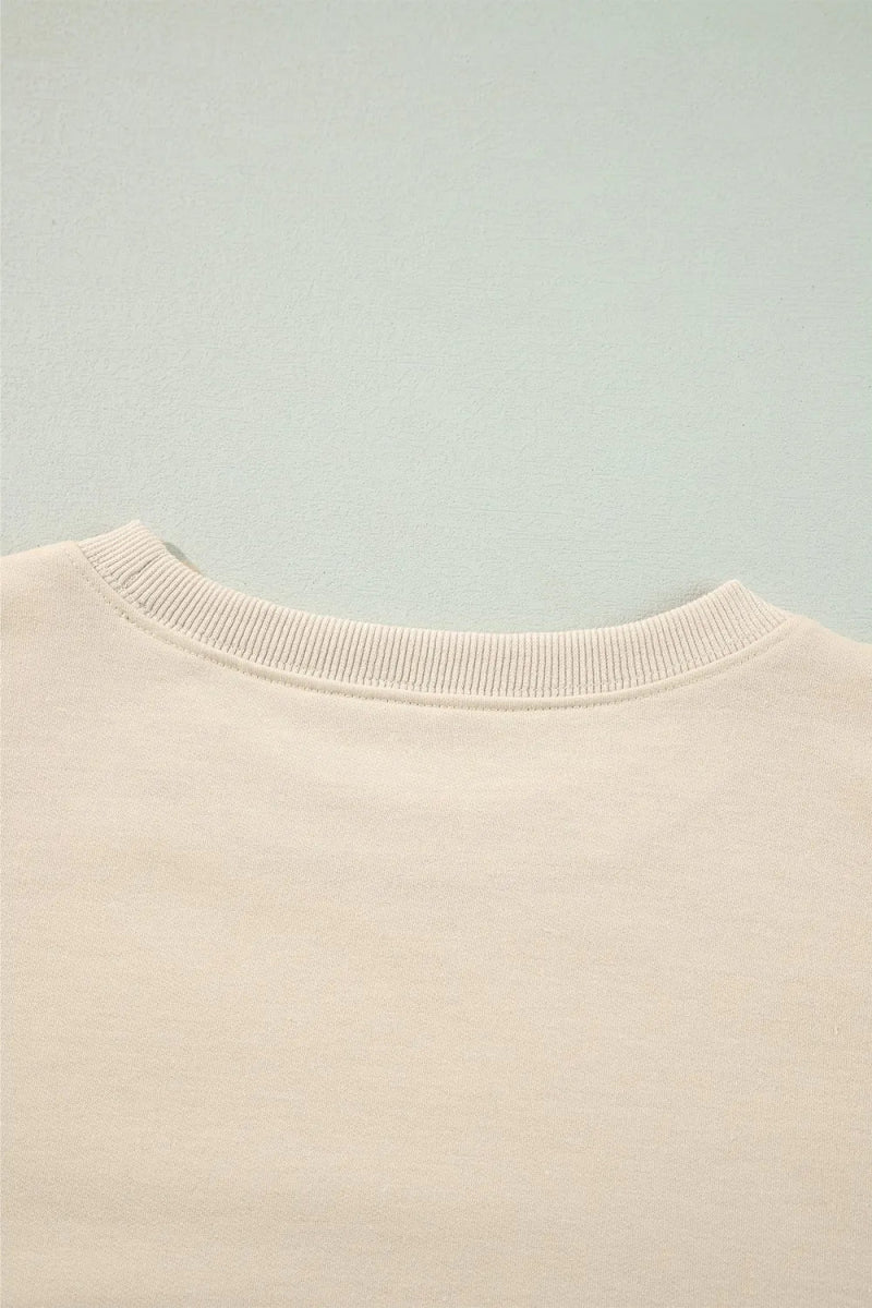 Ruffled Round Neck Long Sleeve Blouse - CELIVINE