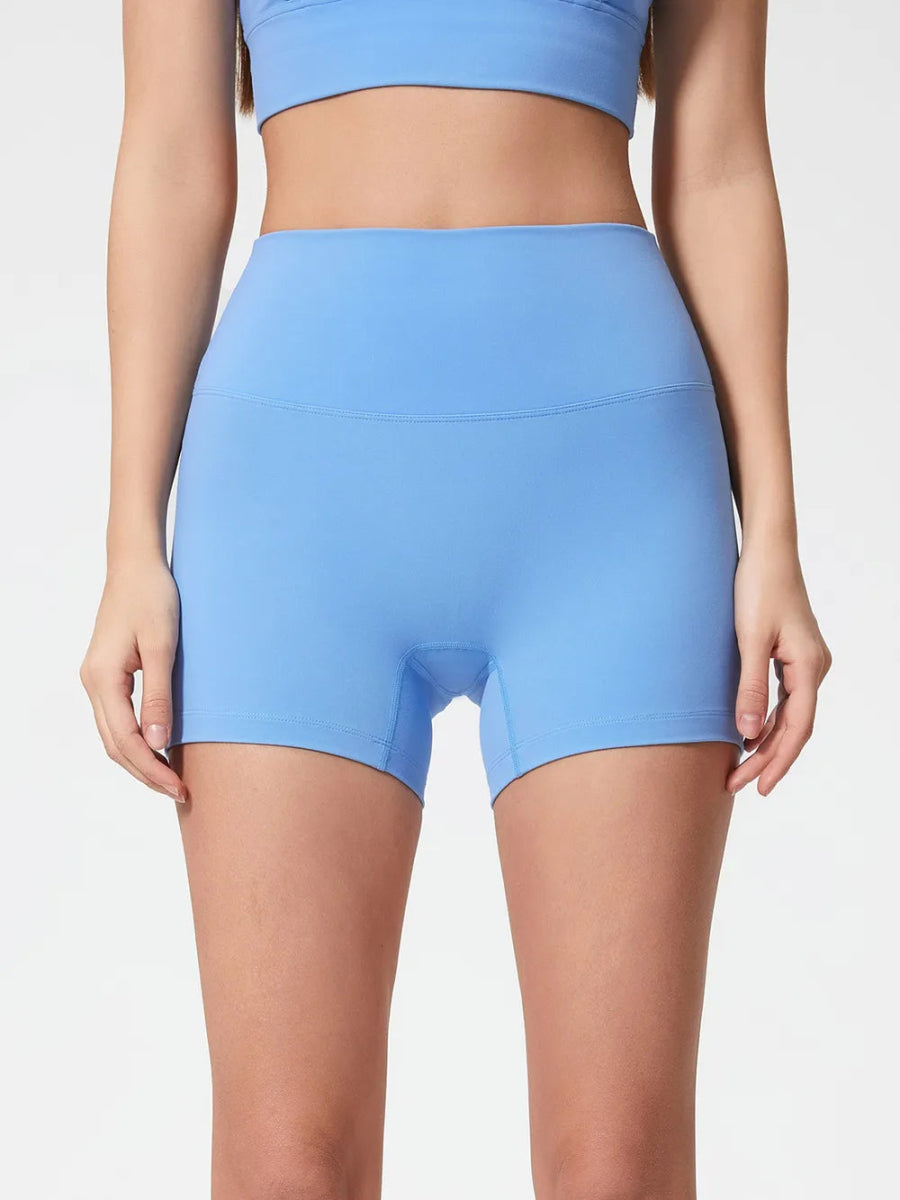 High Waist Active Shorts - CELIVINE