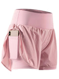 Pocketed High Waist Active Shorts - CELIVINE