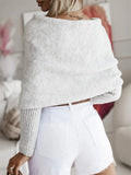Long Sleeve Cropped Knit Top - CELIVINE