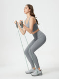 Wide Waistband Active Leggings - CELIVINE
