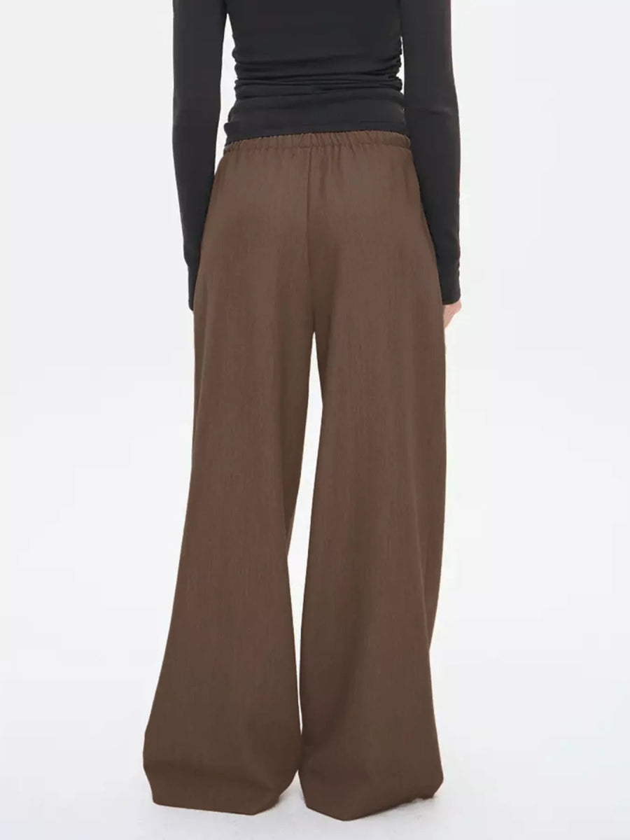 Wide Leg Drawstring Pants - CELIVINE