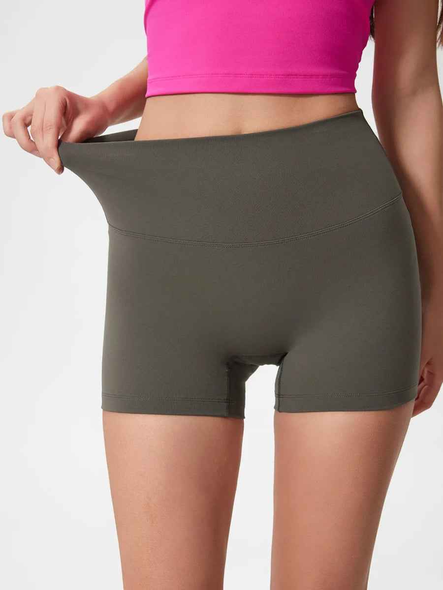High Waist Active Shorts - CELIVINE