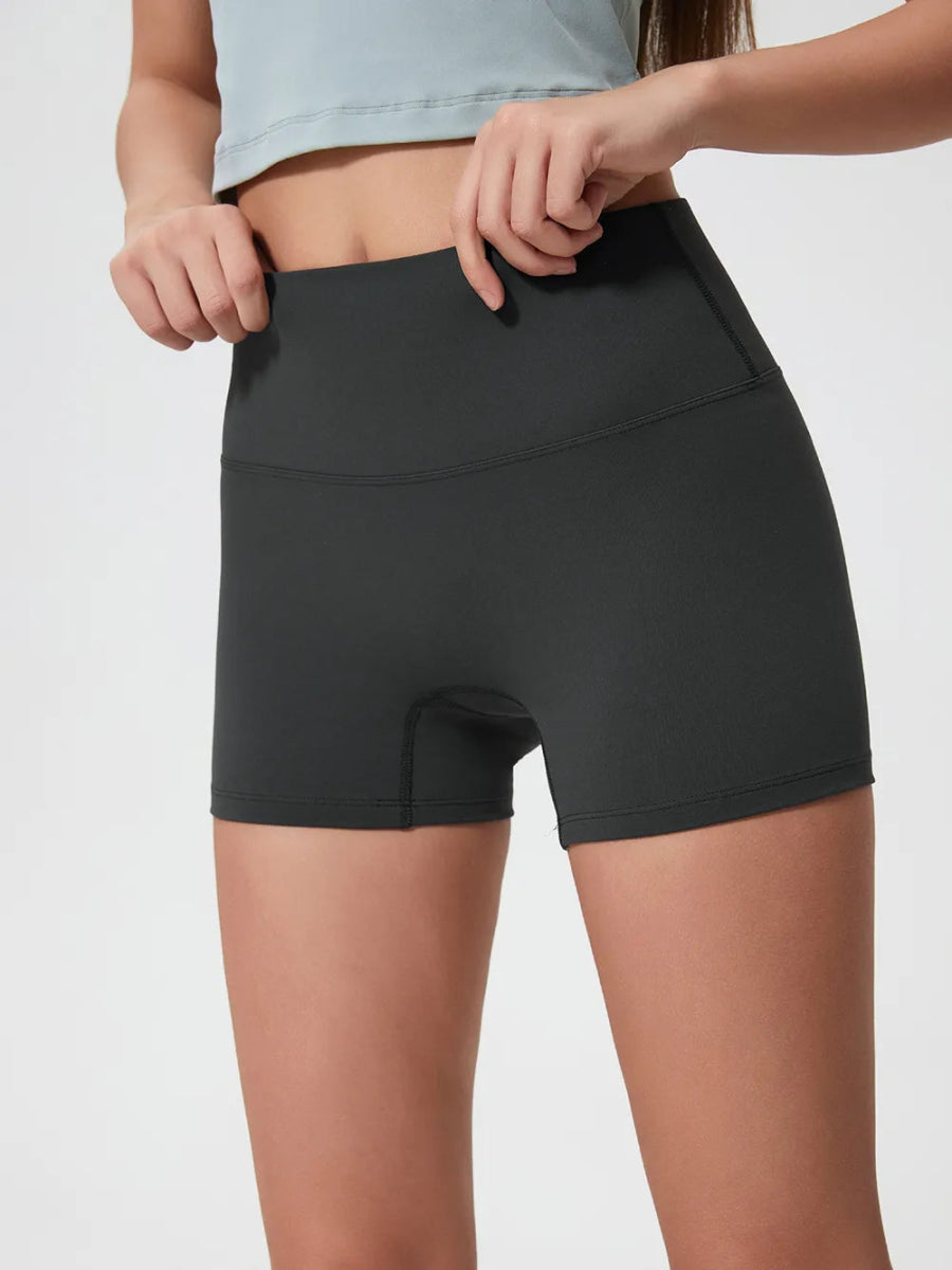 High Waist Active Shorts - CELIVINE