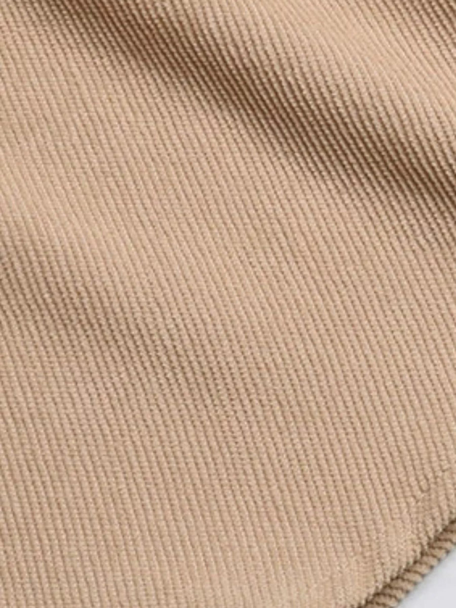 Button - Front Tie Waist Shirt Dress - CELIVINE