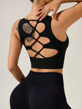 Crisscross Cropped Active Tank - CELIVINE