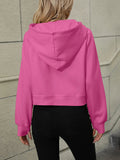 Half - Zip Hoodie with Kangaroo Pocket - CELIVINE