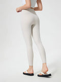 Wide Waistband Active Leggings - CELIVINE