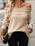 Turtleneck Long Sleeve Sweater - CELIVINE