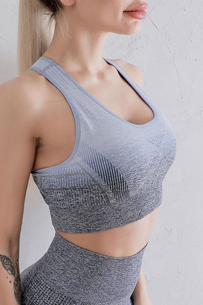 Gradient Racerback Sports Bra - CELIVINE