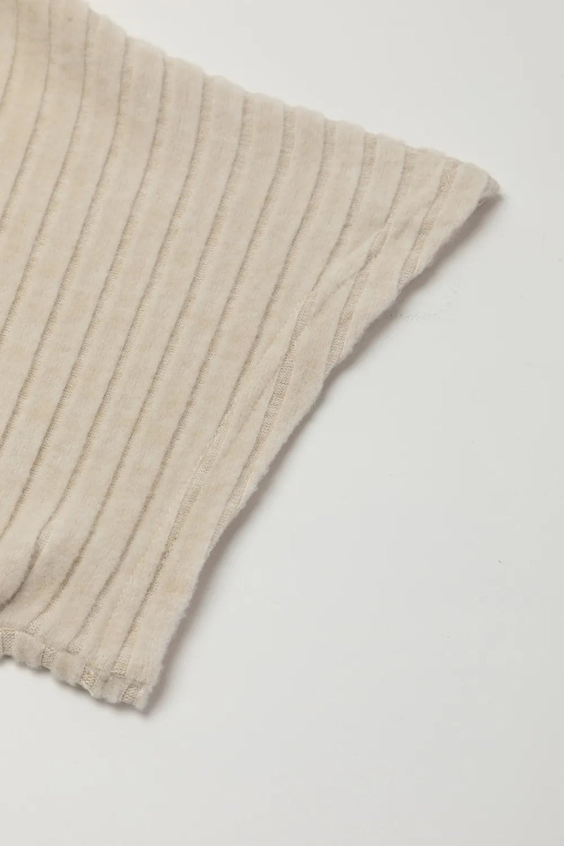 Ribbed Knit Wide Leg Jumpsuit - CELIVINE