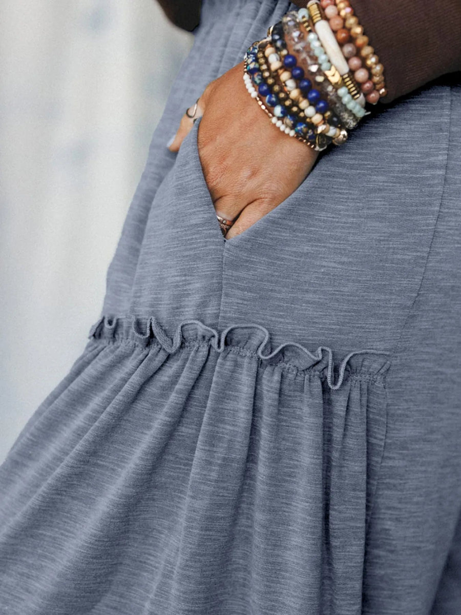 Casual Wide Leg Drawstring Pants - CELIVINE