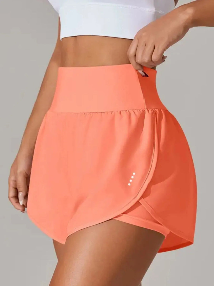 Pocketed High Waist Active Shorts - CELIVINE