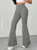 High Waisted Flare Pants - CELIVINE