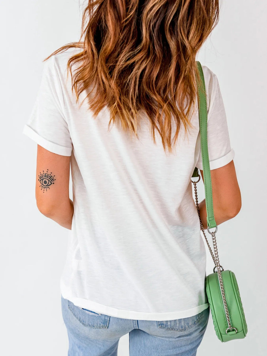 Number 23 Round Neck Casual T Shirt - CELIVINE