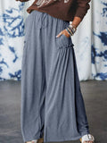 Casual Wide Leg Drawstring Pants - CELIVINE