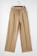 Drawstring Wide Leg Pants with Pockets - CELIVINE