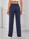 High Waist Active Pants with Pockets - CELIVINE