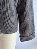 Asymmetrical Button Detail Sweater - CELIVINE
