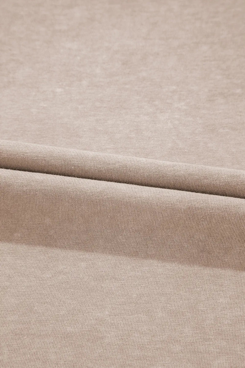 Mineral Wash Floral Steer Head Printed Back Western Fashion Tee - CELIVINE