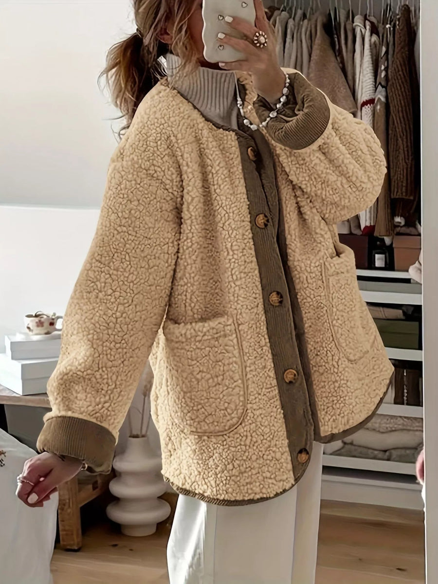 Sherpa Button - Up Outerwear - CELIVINE