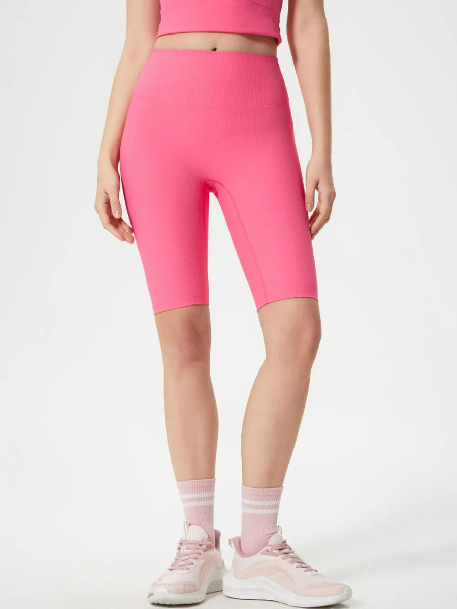 High Waist Active Shorts - CELIVINE