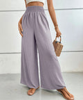 High - Waisted Wide Leg Pants - CELIVINE